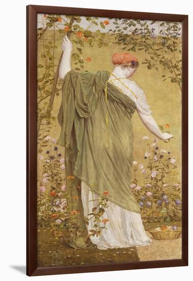 A Garden-Albert Moore-Framed Giclee Print