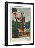 A Gardener, Allegorical Representation, C.1735-Martin Engelbrecht-Framed Giclee Print