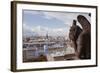 A Gargoyle Stares Out from Notre Dame De Paris Cathedral, Paris, France, Europe-Julian Elliott-Framed Photographic Print