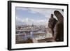 A Gargoyle Stares Out from Notre Dame De Paris Cathedral, Paris, France, Europe-Julian Elliott-Framed Photographic Print