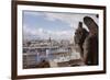 A Gargoyle Stares Out from Notre Dame De Paris Cathedral, Paris, France, Europe-Julian Elliott-Framed Photographic Print