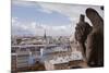 A Gargoyle Stares Out from Notre Dame De Paris Cathedral, Paris, France, Europe-Julian Elliott-Mounted Photographic Print