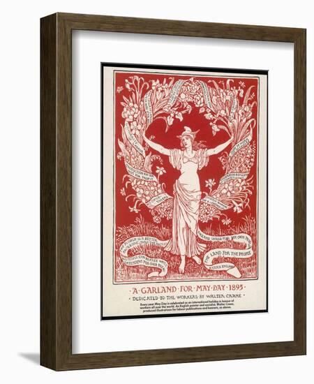 A Garland for May Day, 1895-Walter Crane-Framed Photographic Print