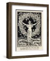 A Garland for May Day, 1895-Walter Crane-Framed Giclee Print