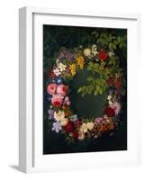 A Garland of Flowers-Johan Laurents Jensen-Framed Giclee Print