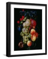 A Garland of Fruit-Cornelis de Heem-Framed Giclee Print