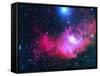 A Gaseous Nebula-Digital Vision.-Framed Stretched Canvas