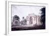 A Gate Leading to a Mosque, Chunargarh, Uttar Pradesh, C. 1789-90 (Pencil and W/C)-Thomas & William Daniell-Framed Giclee Print