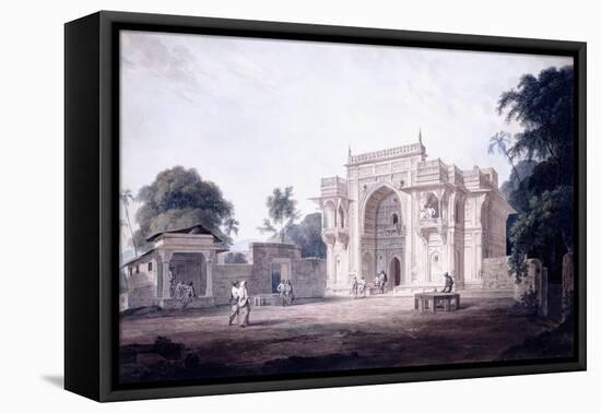 A Gate Leading to a Mosque, Chunargarh, Uttar Pradesh, C. 1789-90 (Pencil and W/C)-Thomas & William Daniell-Framed Stretched Canvas