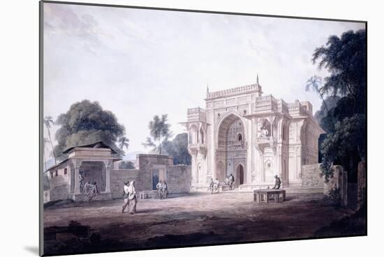 A Gate Leading to a Mosque, Chunargarh, Uttar Pradesh, C. 1789-90 (Pencil and W/C)-Thomas & William Daniell-Mounted Giclee Print