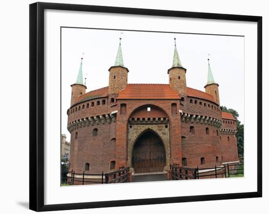 A Gate to Krakow - the Best Preserved Barbican in Europe, Poland-zbg2-Framed Photographic Print