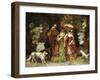 A Gathering in the Woods-Adolphe Joseph Thomas Moticelli-Framed Giclee Print