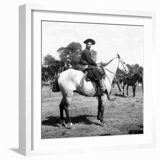 A Gaucho on Horseback-Walter Mori-Framed Giclee Print