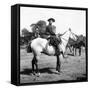 A Gaucho on Horseback-Walter Mori-Framed Stretched Canvas