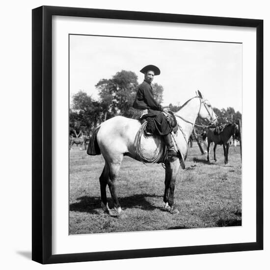 A Gaucho on Horseback-Walter Mori-Framed Premium Giclee Print