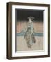 A Geisha on an Evening Stroll in Fukagawa-Utagawa Toyokuni-Framed Giclee Print