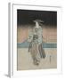 A Geisha on an Evening Stroll in Fukagawa-Utagawa Toyokuni-Framed Giclee Print