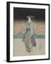 A Geisha on an Evening Stroll in Fukagawa-Utagawa Toyokuni-Framed Giclee Print