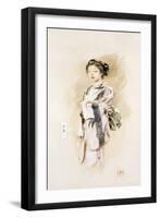 A Geisha, or Tamako, 1893-Robert Frederick Blum-Framed Giclee Print