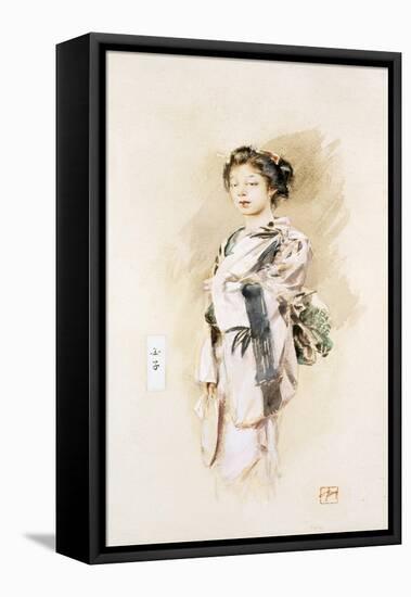 A Geisha, or Tamako, 1893-Robert Frederick Blum-Framed Stretched Canvas