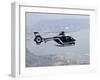 A Gendarme Helicopter is Seen Above the Bay of Cannes-Michel Spingler-Framed Premium Photographic Print