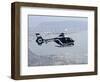 A Gendarme Helicopter is Seen Above the Bay of Cannes-Michel Spingler-Framed Photographic Print