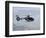 A Gendarme Helicopter is Seen Above the Bay of Cannes-Michel Spingler-Framed Photographic Print