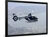 A Gendarme Helicopter is Seen Above the Bay of Cannes-Michel Spingler-Framed Photographic Print