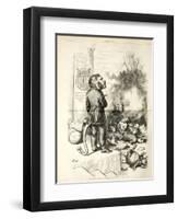 A General Blow Up - Dead Asses Kicking a Live Lion, 1874-Thomas Nast-Framed Giclee Print