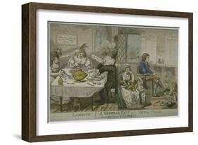 A General Fast in Consequence of the War!!..., C.1794-Isaac Cruikshank-Framed Giclee Print