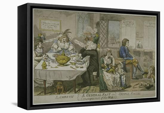 A General Fast in Consequence of the War!!..., C.1794-Isaac Cruikshank-Framed Stretched Canvas