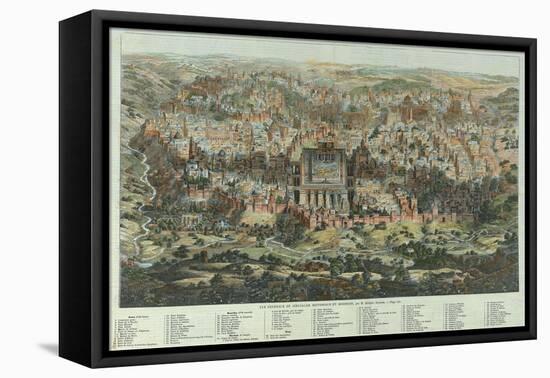 A General View of Jerusalem, 1862-Adolf Eltzner-Framed Stretched Canvas