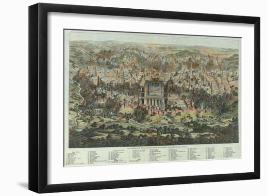 A General View of Jerusalem, 1862-Adolf Eltzner-Framed Giclee Print