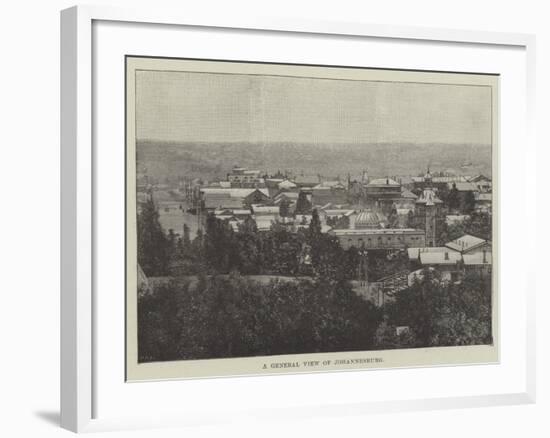 A General View of Johannesburg-null-Framed Giclee Print