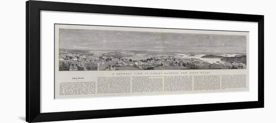 A General View of Sydney Harbour, New South Wales, Australia-null-Framed Giclee Print