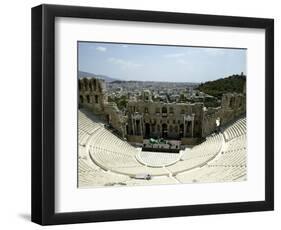 A General View of the Herod Atticus Theater at the Foot of the Acropolis Hill-null-Framed Photographic Print