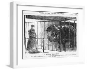 A Gentle Vegetarian, 1869-George Du Maurier-Framed Giclee Print