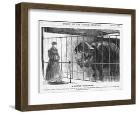 A Gentle Vegetarian, 1869-George Du Maurier-Framed Premium Giclee Print