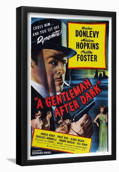 A Gentleman after Dark-null-Framed Poster