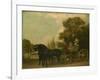 A Gentleman Driving a Lady in a Phaeton, 1787-George Stubbs-Framed Giclee Print