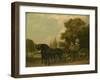 A Gentleman Driving a Lady in a Phaeton, 1787-George Stubbs-Framed Giclee Print