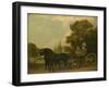 A Gentleman Driving a Lady in a Phaeton, 1787-George Stubbs-Framed Giclee Print