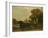 A Gentleman Driving a Lady in a Phaeton, 1787-George Stubbs-Framed Giclee Print