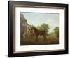 A Gentleman Holding a Saddled Horse in a Street by a Canal-Jacques-Laurent Agasse-Framed Giclee Print