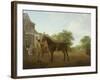 A Gentleman Holding a Saddled Horse in a Street by a Canal-Jacques-Laurent Agasse-Framed Giclee Print