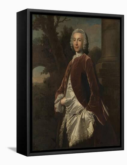 A Gentleman in a Brown Velvet Coat-Joseph Highmore-Framed Stretched Canvas