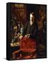 A Gentleman in an Interior, 1881-Joseph-gabriel Aubrun-Framed Stretched Canvas