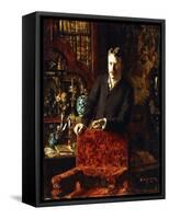 A Gentleman in an Interior, 1881-Joseph-gabriel Aubrun-Framed Stretched Canvas