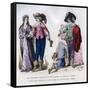 A Gentleman Leading a Country Bride,1636, and Louis XIII Creating a Knight, 1633 (1882-188)-Tamisier-Framed Stretched Canvas