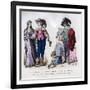 A Gentleman Leading a Country Bride,1636, and Louis XIII Creating a Knight, 1633 (1882-188)-Tamisier-Framed Giclee Print